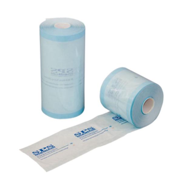 Tubing Steam Sterilization Sani Rolls 8 in x 100 Feet White / Blue 6RL/Case